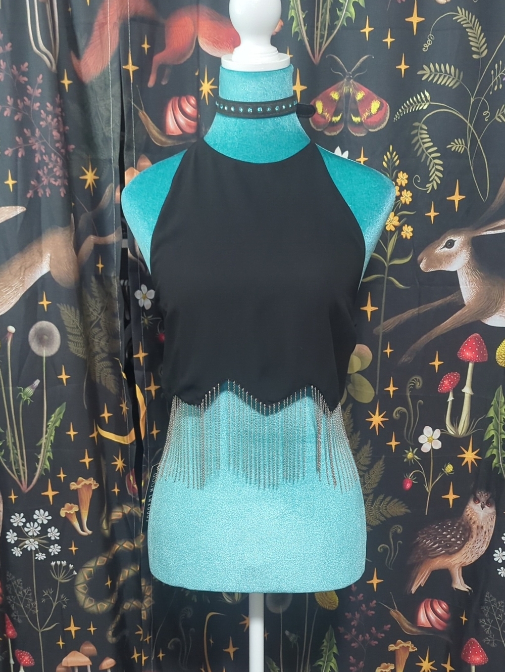 Black Halter With Chains